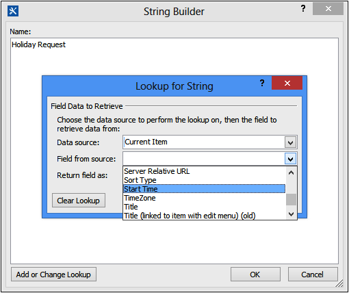 A screenshot of the Start A Task Process dialog box.