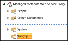 Adding a new group named Wingtip.