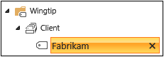 Added new Term, Fabrikam, to Client.