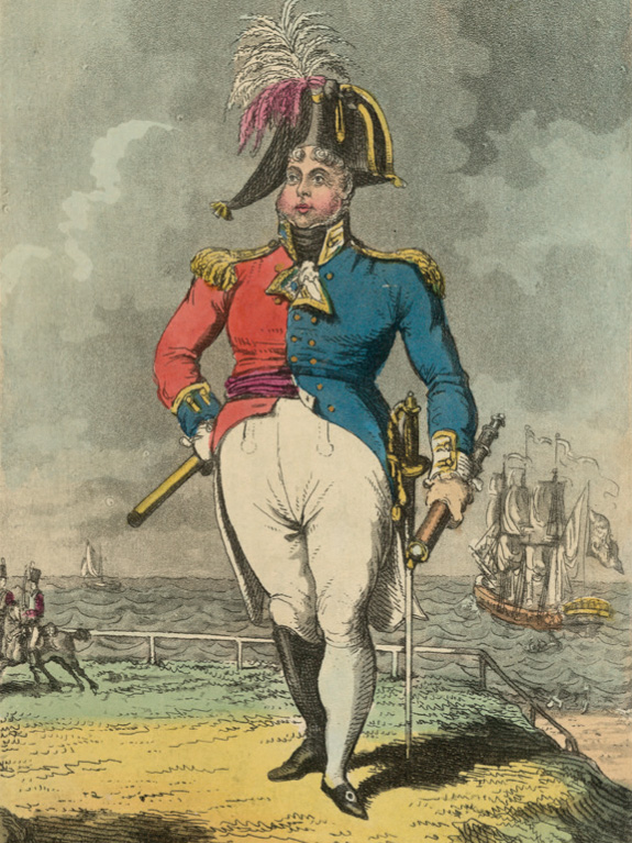 9. George IV was a talented designer and inveterate wearer of military uniforms, despite the fact that he never served in the army or navy.