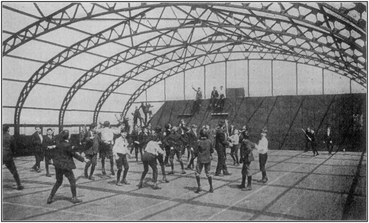 Spontaneous Play On One Of New York City's School Roof Playgrounds