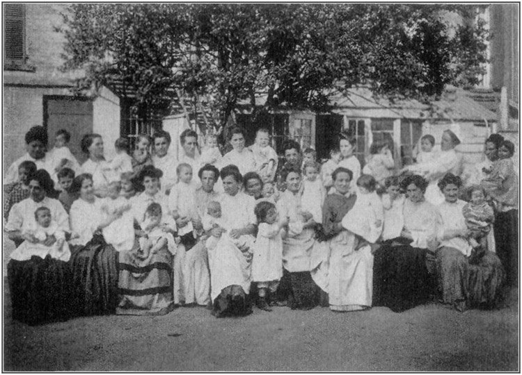 A New York Milk Committee's Infant Depot And School For Mothers