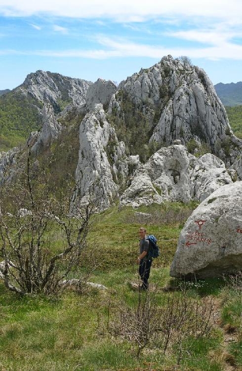 Eine bizarre Felslandschaft wartet