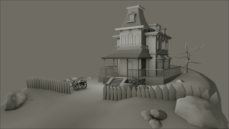 Haunted House – Modeling of the Scene