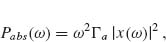 Numbered Display Equation