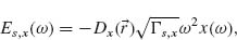 Numbered Display Equation