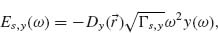 Numbered Display Equation