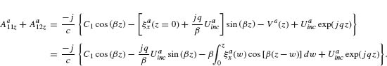 Numbered Display Equation