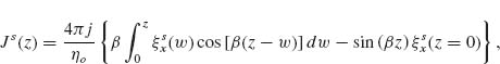 Numbered Display Equation