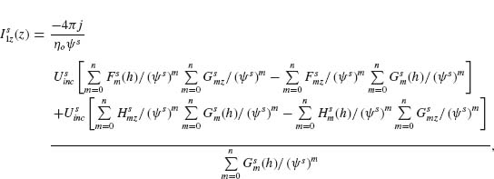 Numbered Display Equation