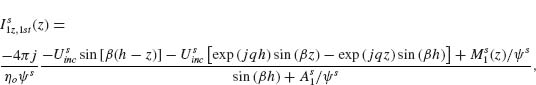 Numbered Display Equation