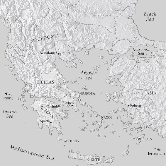 map of Greece and Asia Minor