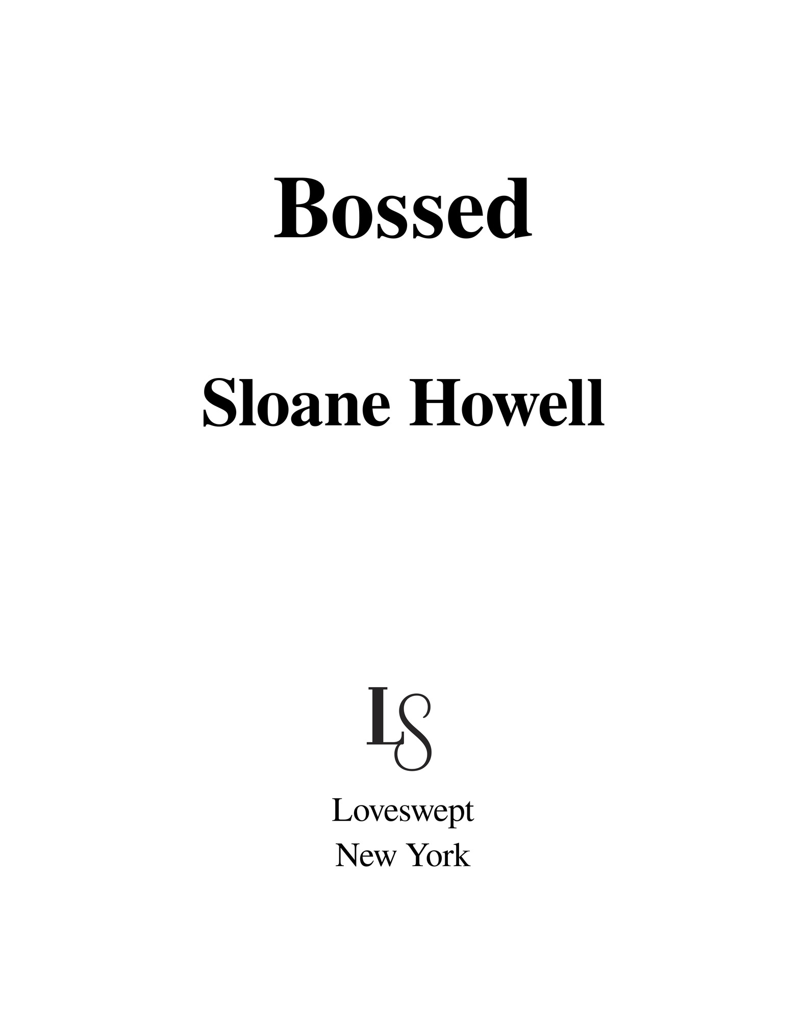 Bossed Sloane Howell Loveswept New York