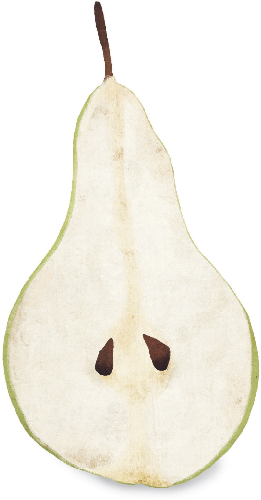 Half a pear