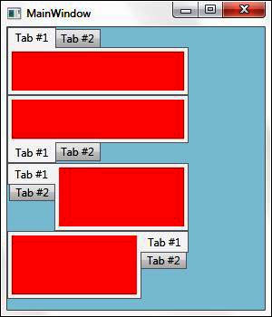 Demonstrating TabControl.TabStripPlacement dependency property.