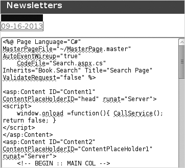 Local file inclusion vulnerability