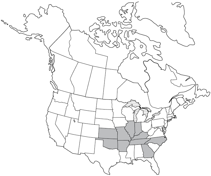 A map of reported cases of Heartland virus in the United States