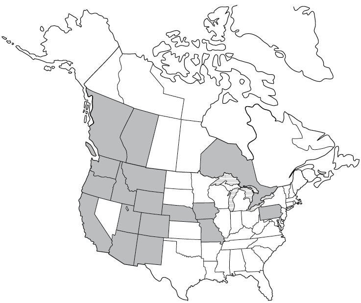 A map of reported cases of Colorado tick fever in the United States and Canada