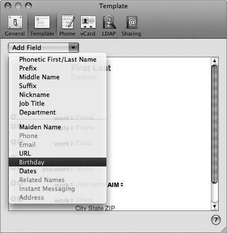 You can add birthday fields for every name stored in your Address Book.