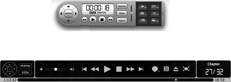 The Controller provides buttons for viewing the previous and next chapters.