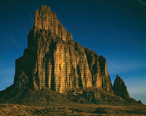 Jim Sanborn, Topographic Projection: Shiprock, New Mexico, 1995, cibachrome print, 20" x 36".