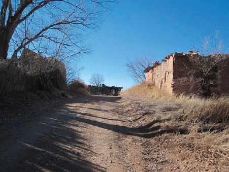 The Hill, Galisteo, NM. Site of the original Hispano village founded c. 1814.