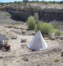 Pueblo Blanco Clay Pit, Galisteo Basin, 2009.