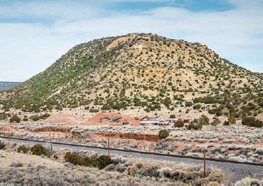 Joan Myers, Cerro Colorado and Gravel Pit, Lamy, NM, 2013.