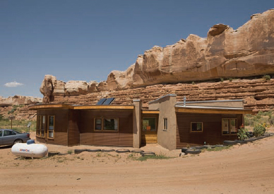 Steve Fitch, Benally House, Design Build BLUFF, Bluff, UT, 2008, color photograph.