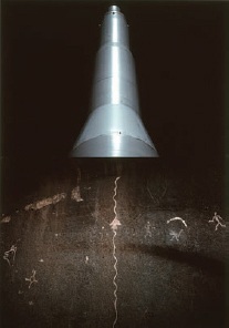 John Pfahl, Minuteman Missile/Galisteo Basin Petroglyphs, 1984–85.