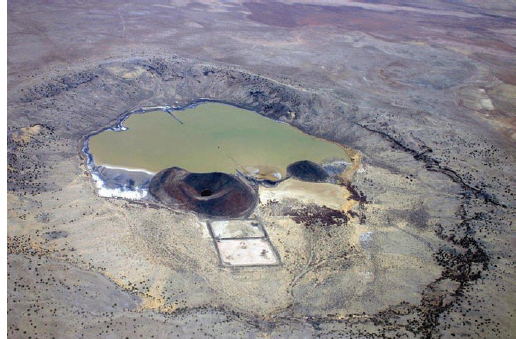 Edward Wemytewa (Zuni), Aerial Photograph of Zuni Salt Lake, 2006.