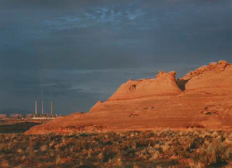 John Pfahl, Navajo Generating Station (Evening), 1984, Lake Powell, AZ.