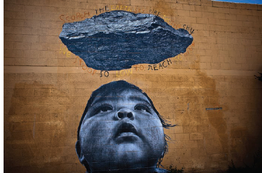 Jetsonorama, Burning fossil fuels is a dark cloud over future generations, 2012, Cow Springs, Navajo Nation.