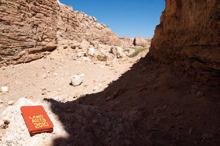 Land Arts at Double Negative, near Overton, NV, 2010 (Photo: Chris Taylor, Land Arts of the American West).