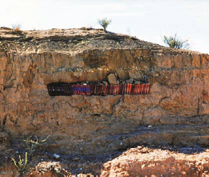 Zane Fischer, Bookshelf, 1995, Galisteo Basin (Photo: Colette Hosmer).