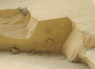 “Supernova” Pictograph, Chaco Canyon, NM, believed to mark an astronomical event in 1054.