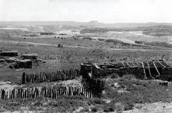 Corral in the Village of Paguate (Laguna Pueblo), near the Jackpile Mine...