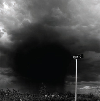 Atomic Street Sign, Amargosa Valley, 1988.