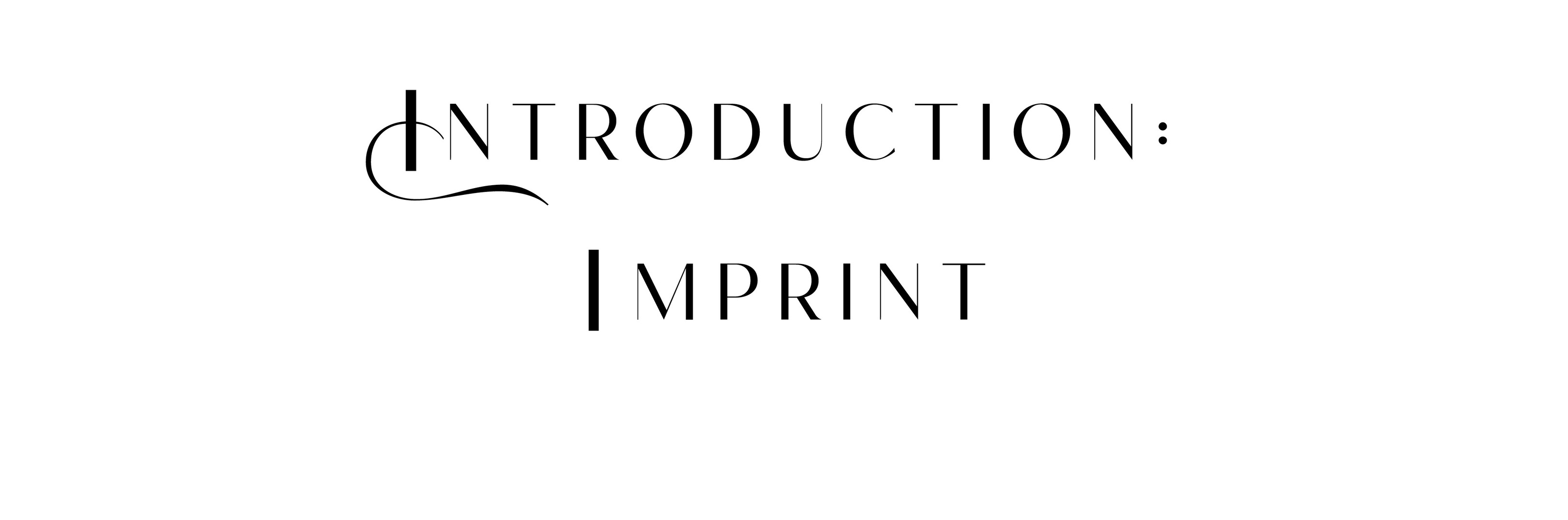 Introduction: imprint