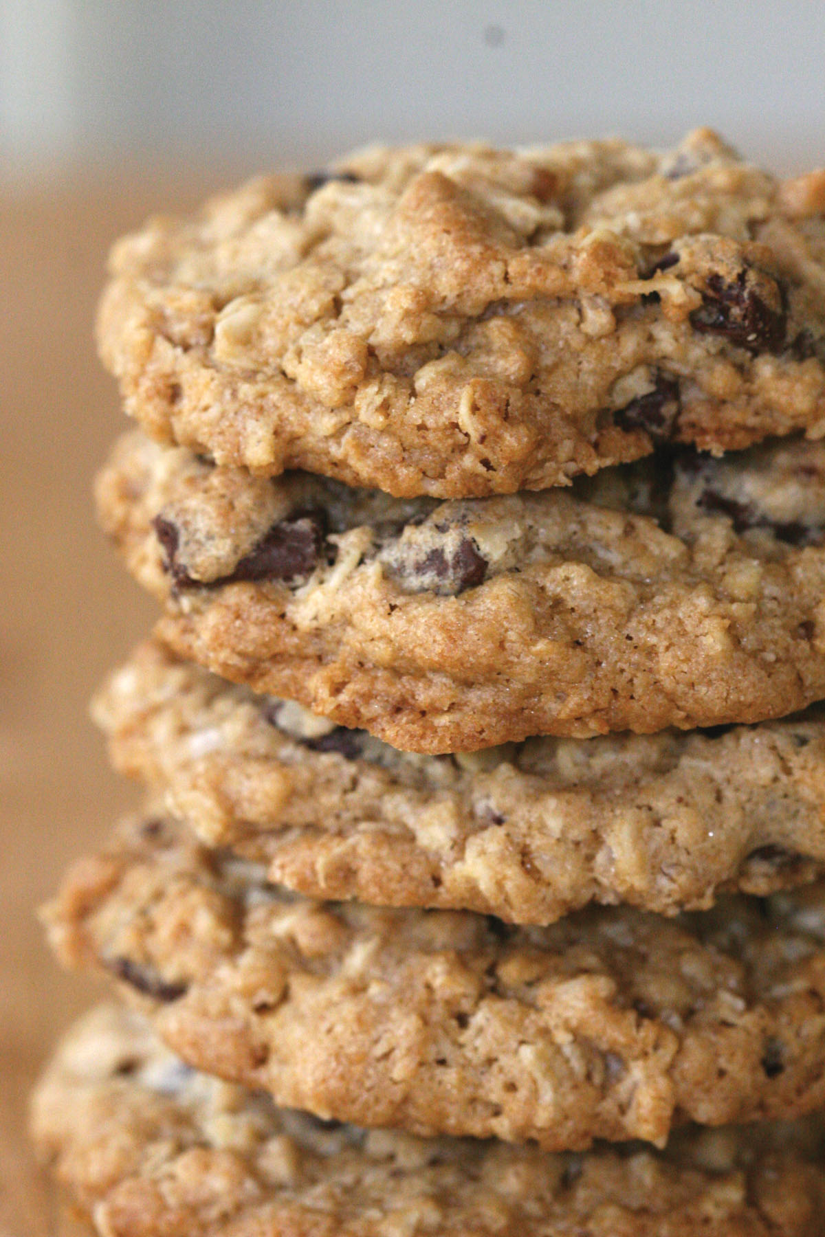 Photo of Farmhouse Oatmeal-Chocolate Chip Cookies.