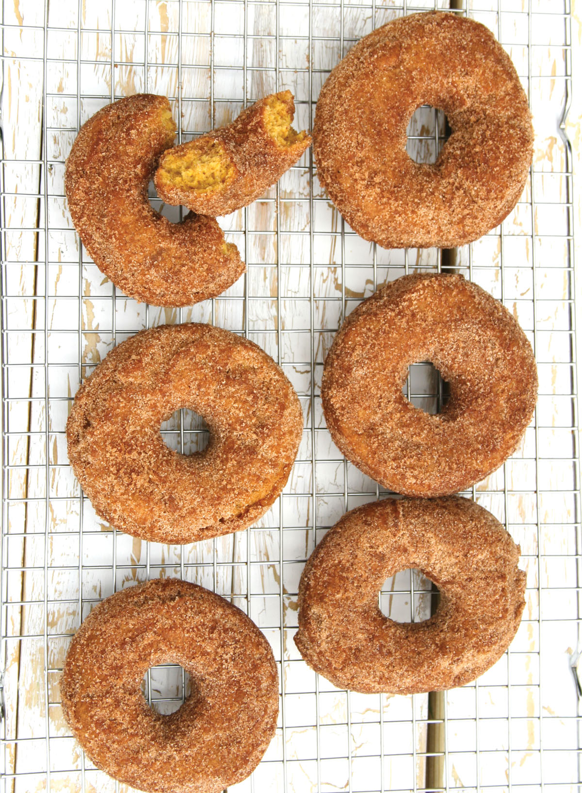 Photo of Old-Fashioned Pumpkin Doughnuts.