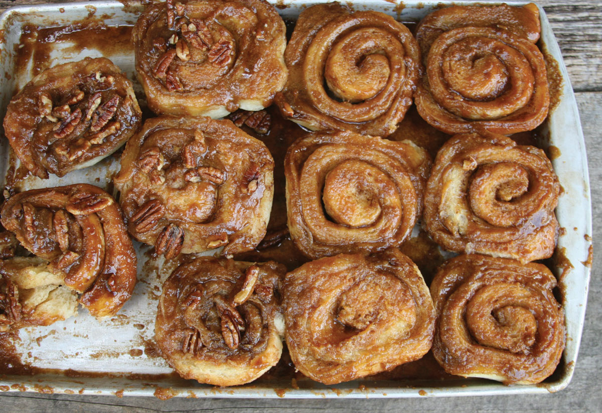 Photo of Brioche Sticky Buns.