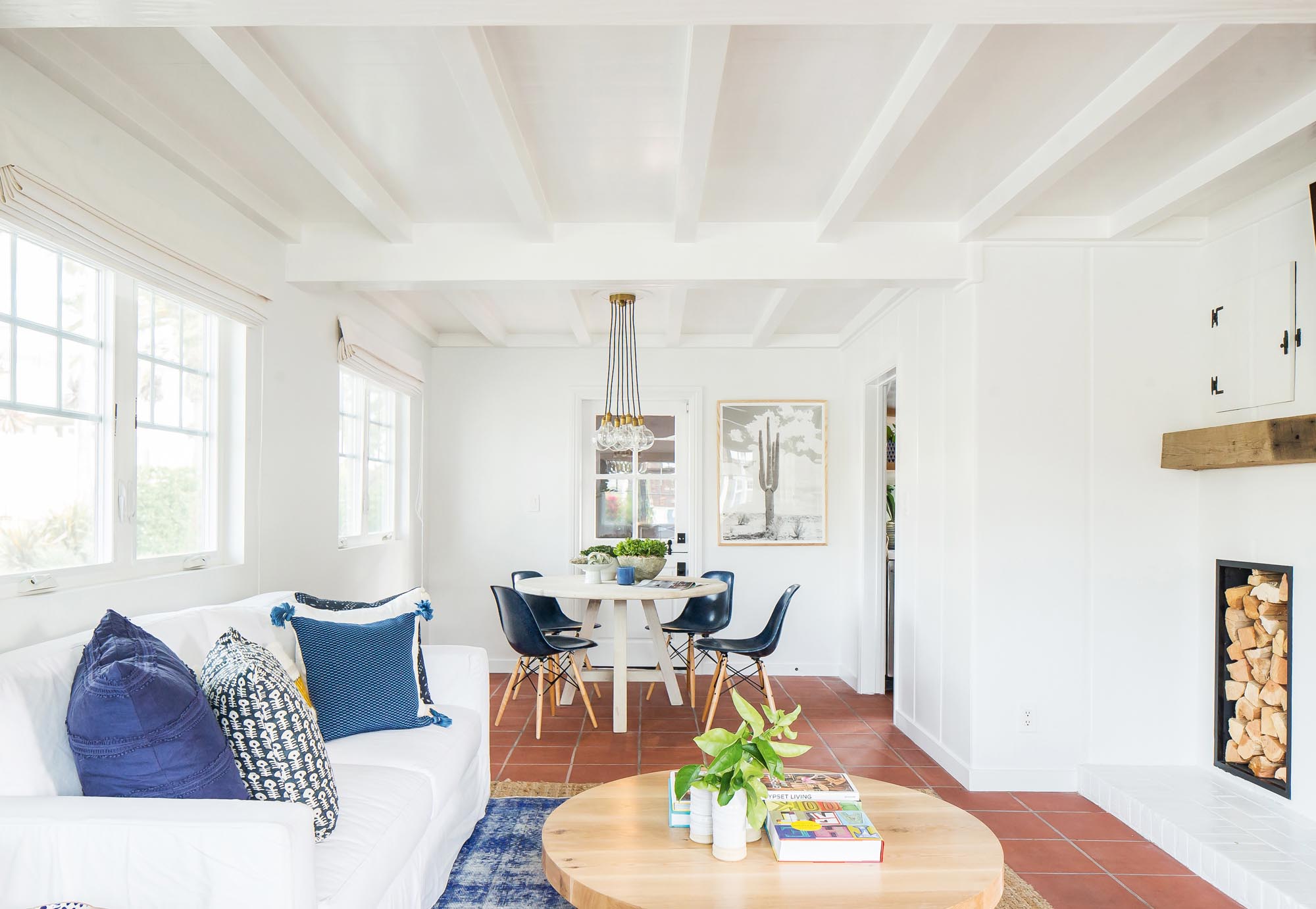 Photo of view of dining area from the living space.