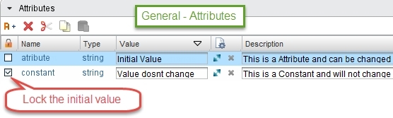 Variables in the general section