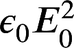 \epsO E_0^2