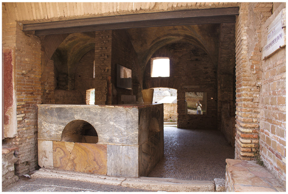 Figure 1.6. Remains of a Roman tavern, Ostia Antica