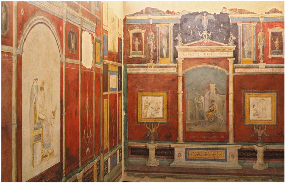 Figure 5.3. Painted walls from a Roman villa (National Roman Museum at Palazzo Massimo, Rome)