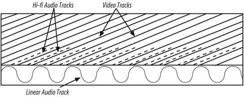 A section of videotape