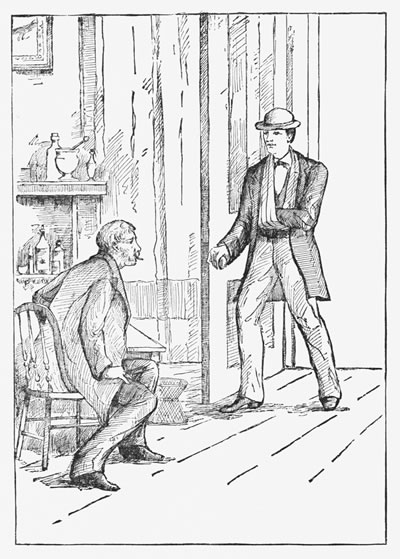 "So! Got shot again? Go on, go on, sir! I'll have the pleasure of dissecting you yet."—page 43.