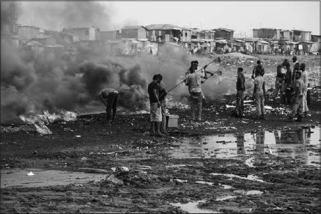 Looking for metals to reclaim in Agbogbloshie, Ghana